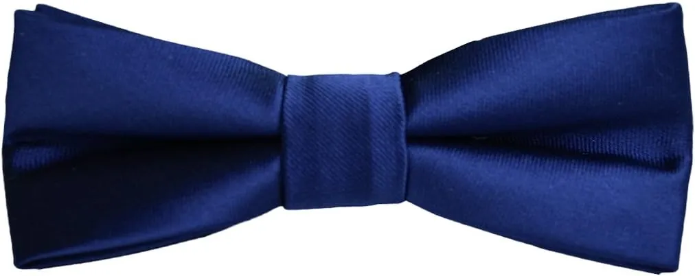 Black n Bianco Boys' Satin Modern Bow Tie Pre-Tied
