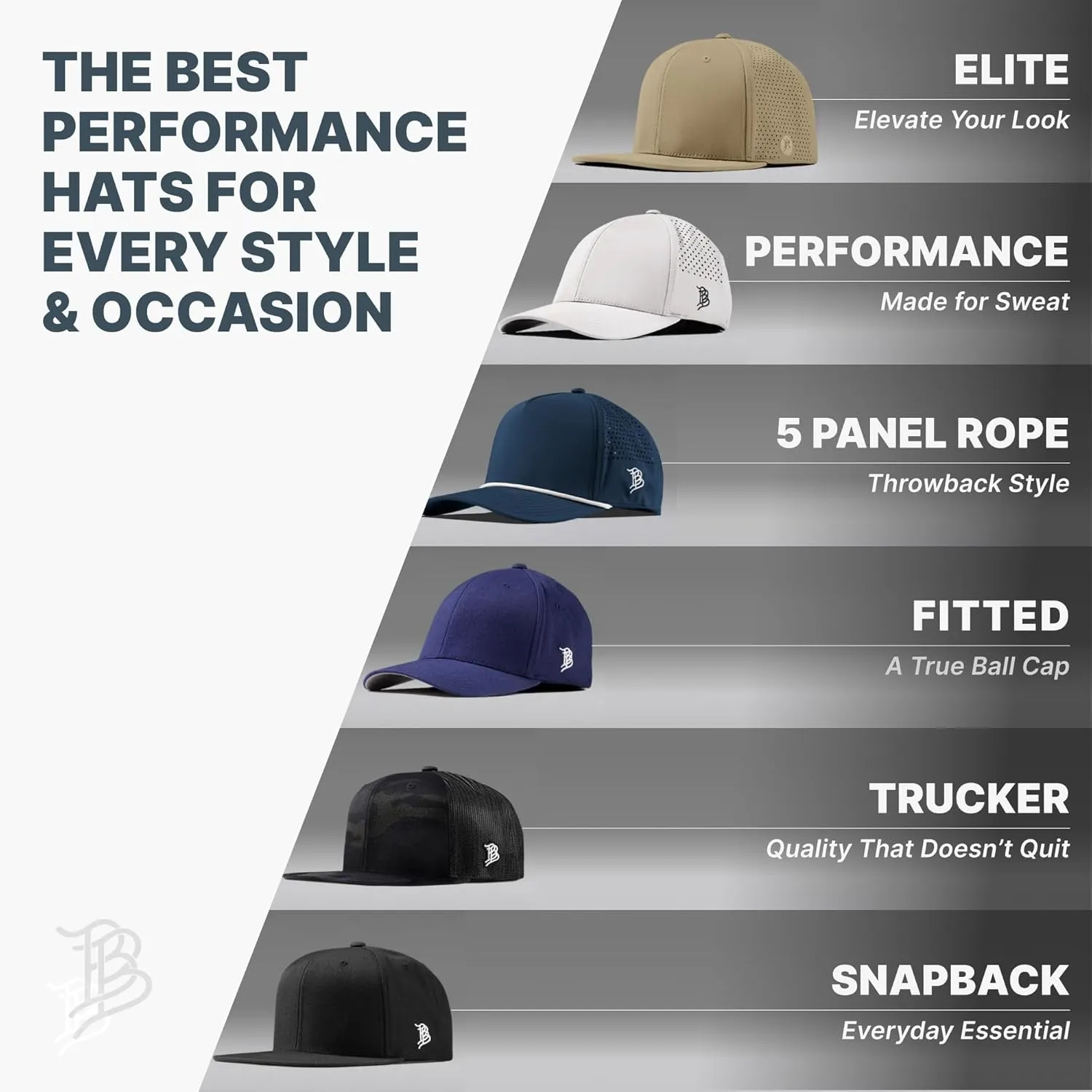 Branded Bills Hardworking PVC Flat Trucker, Snapback Closure, Lightweight, Comfortable Baseball Cap
