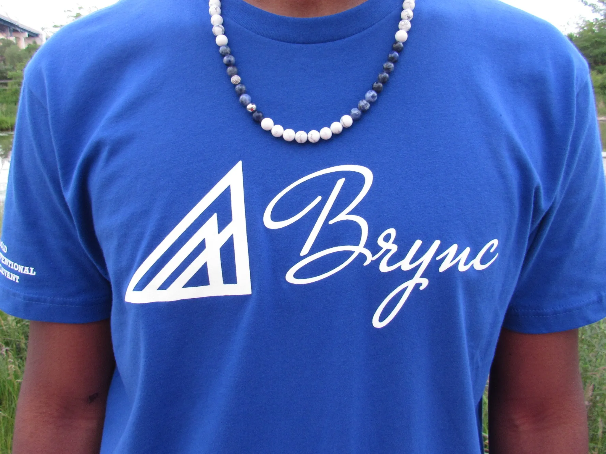 Brync Blue/White Logo Tee