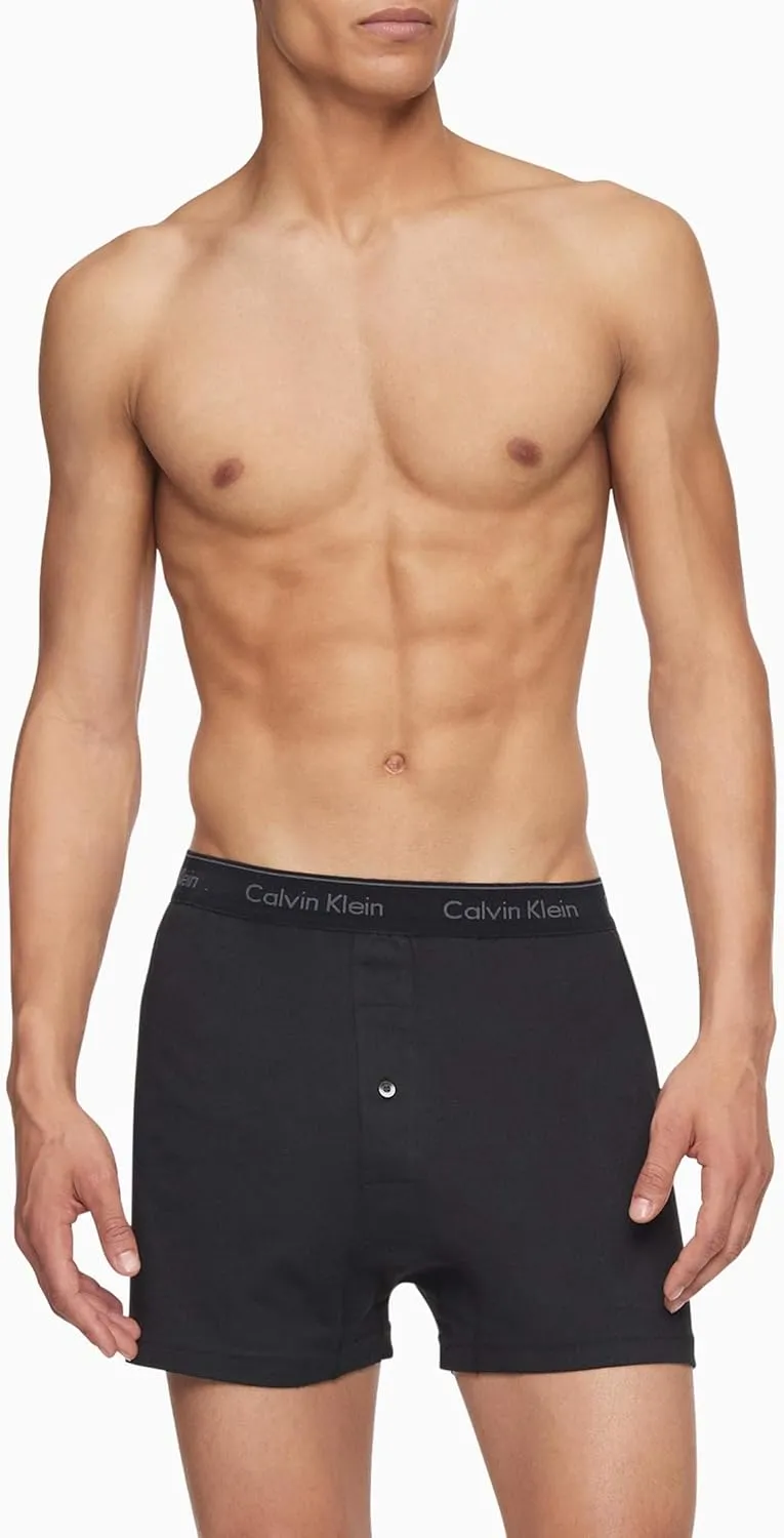 Calvin Klein Men's Cotton Classics 3-Pack Knit Boxer
