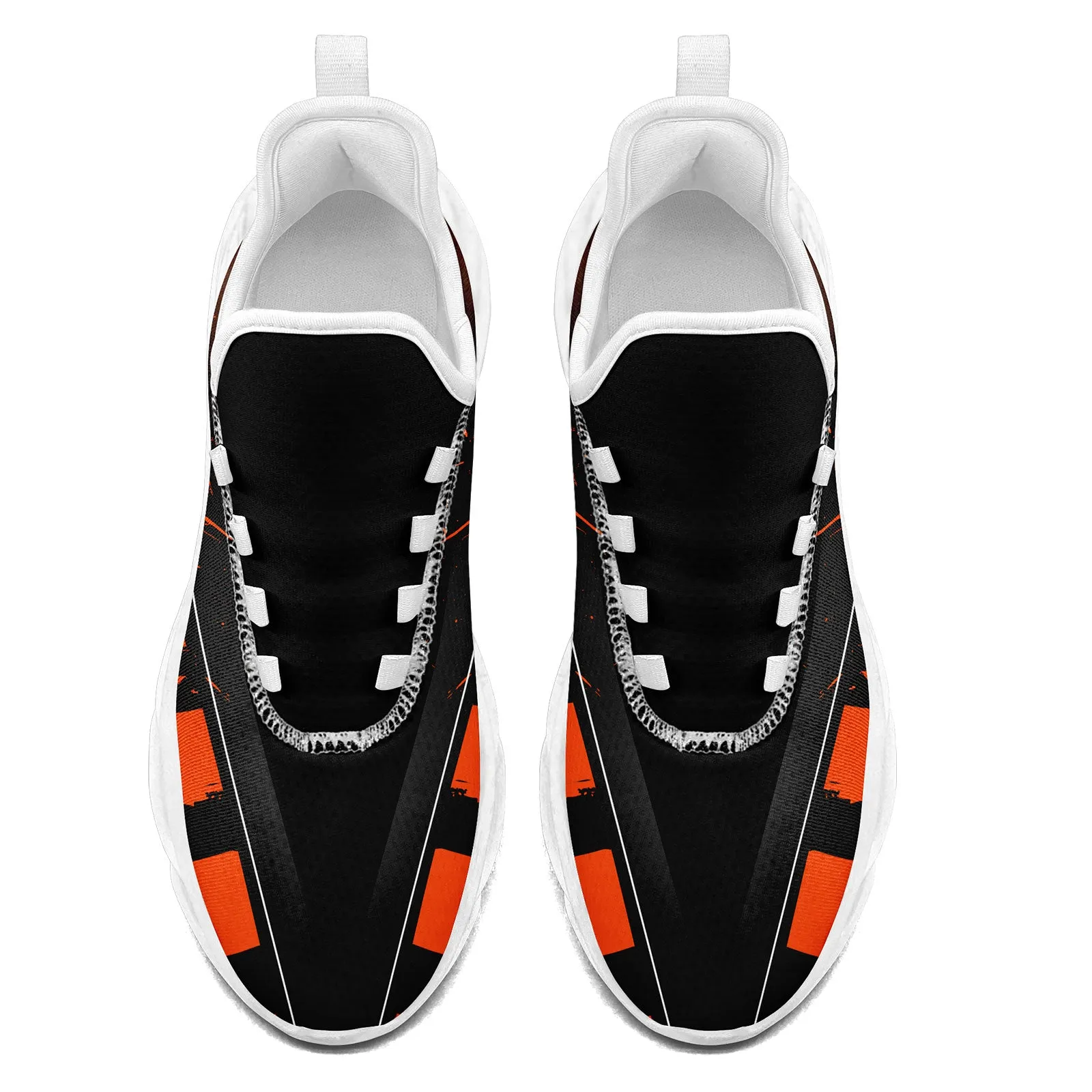 Custom Black Orange Cincinnati Maxsoul Shoes Personalized Sneaker FN003-D020260-6