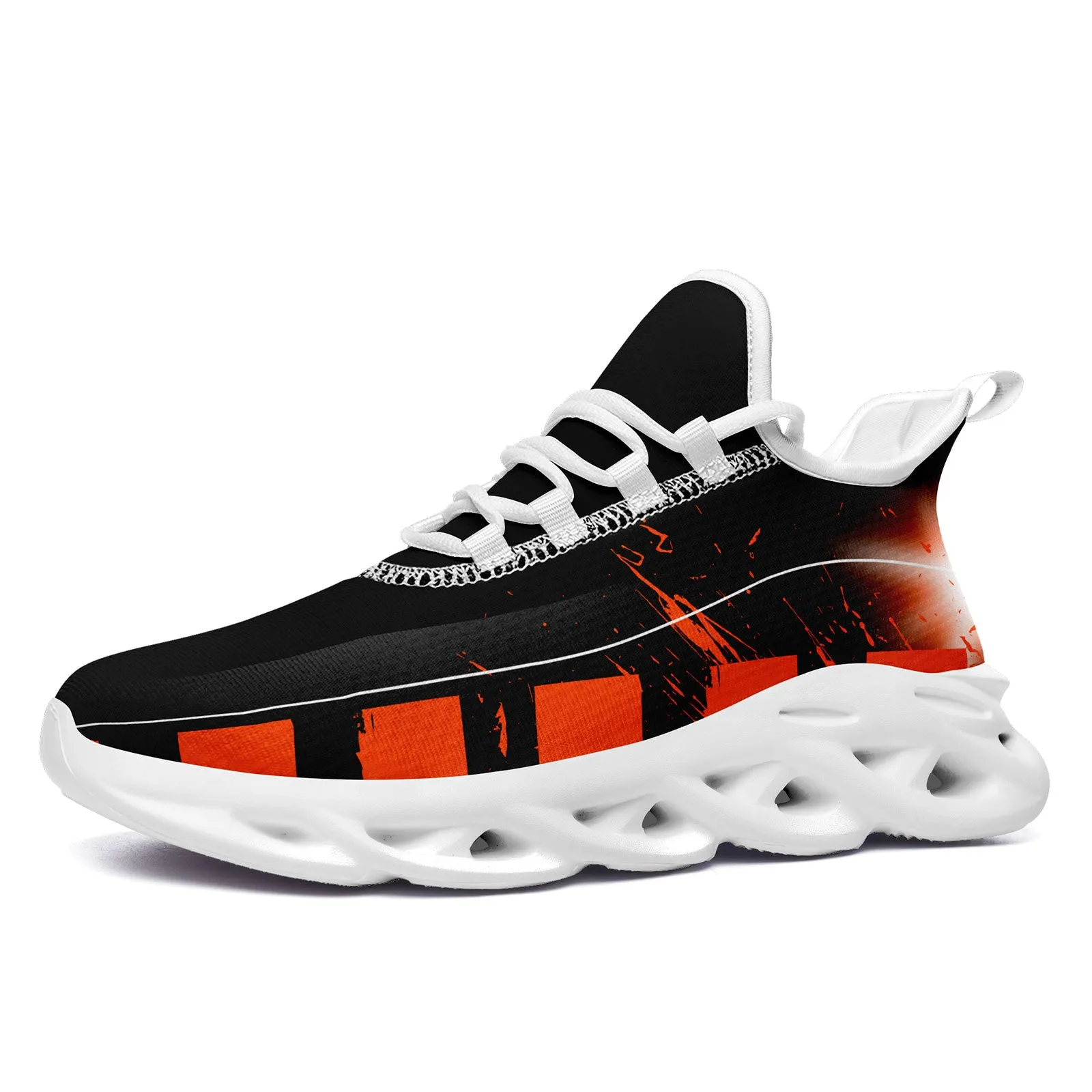 Custom Black Orange Cincinnati Maxsoul Shoes Personalized Sneaker FN003-D020260-6