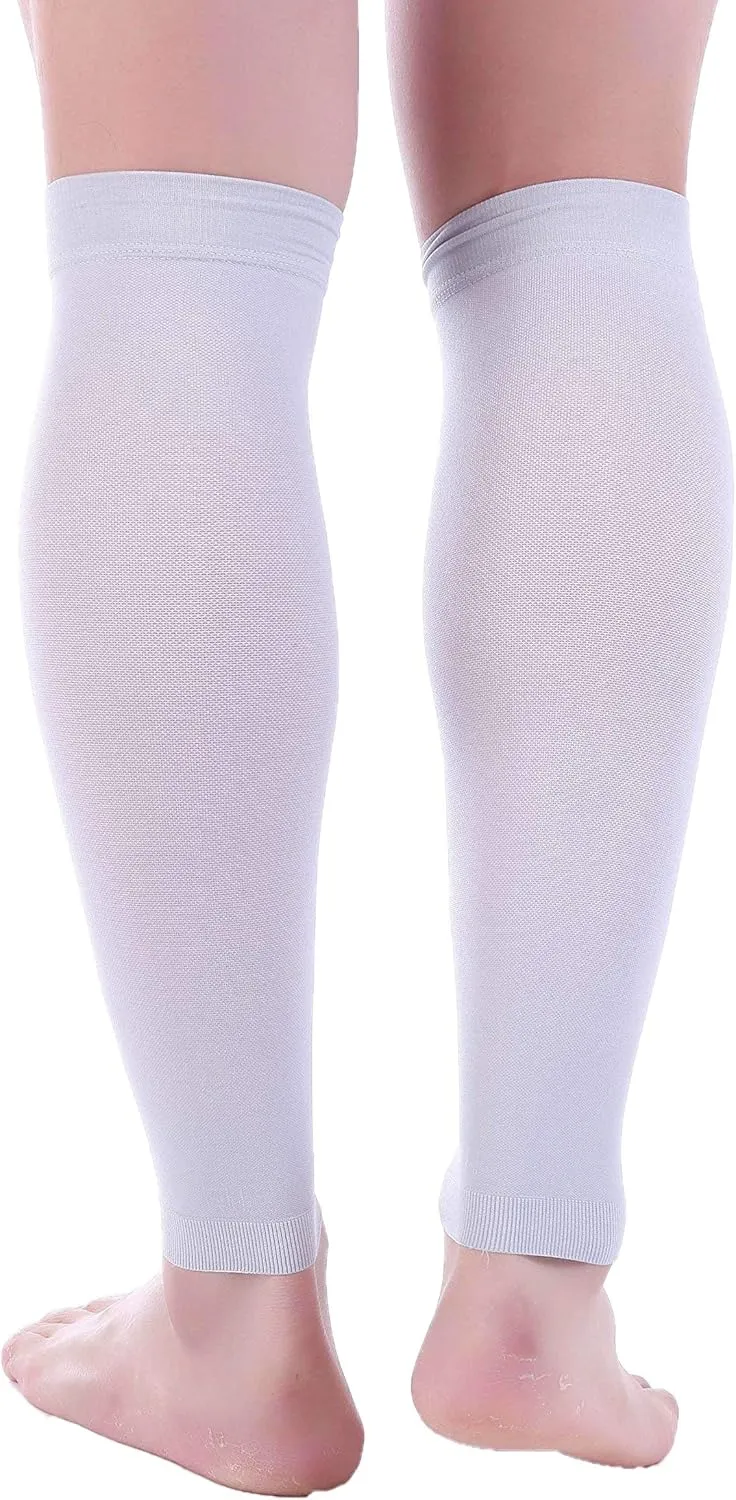 Doc Miller Compression Calf Sleeve for Men & Women, Premium Medical Grade, 20-30mmHg Graduated, Shin Splints, 1 Pair
