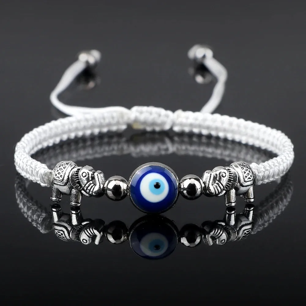 Evil Eye Braided Bracelet with Charm