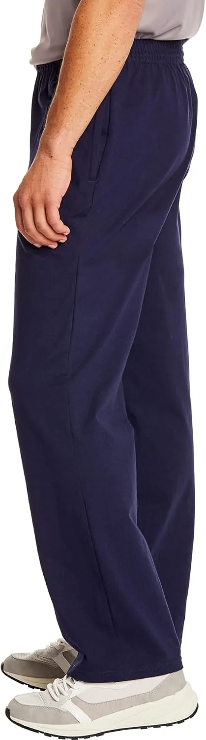 Hanes Essentials Sweatpants, Mens Cotton Jersey Pants with Pockets, 33