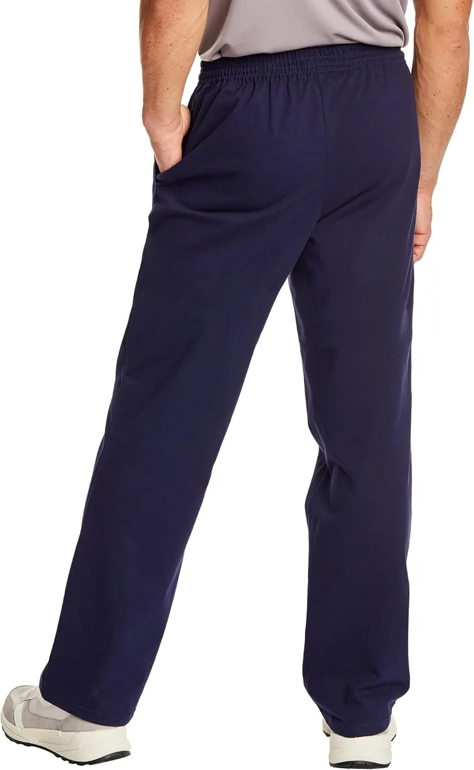Hanes Essentials Sweatpants, Mens Cotton Jersey Pants with Pockets, 33