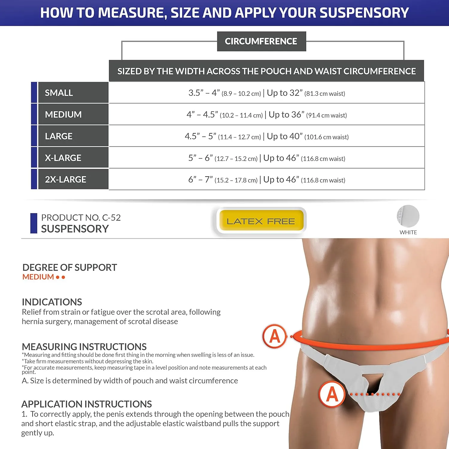 Hernia Belt, Single or Double Bilateral Herniation Pad, Adjustable, Medium