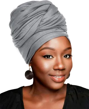 HOMELEX Head Wraps Turbans Stretch Jersey Knit Headwraps Wrap Turban Scarf Tie for Women