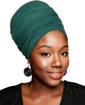 HOMELEX Head Wraps Turbans Stretch Jersey Knit Headwraps Wrap Turban Scarf Tie for Women