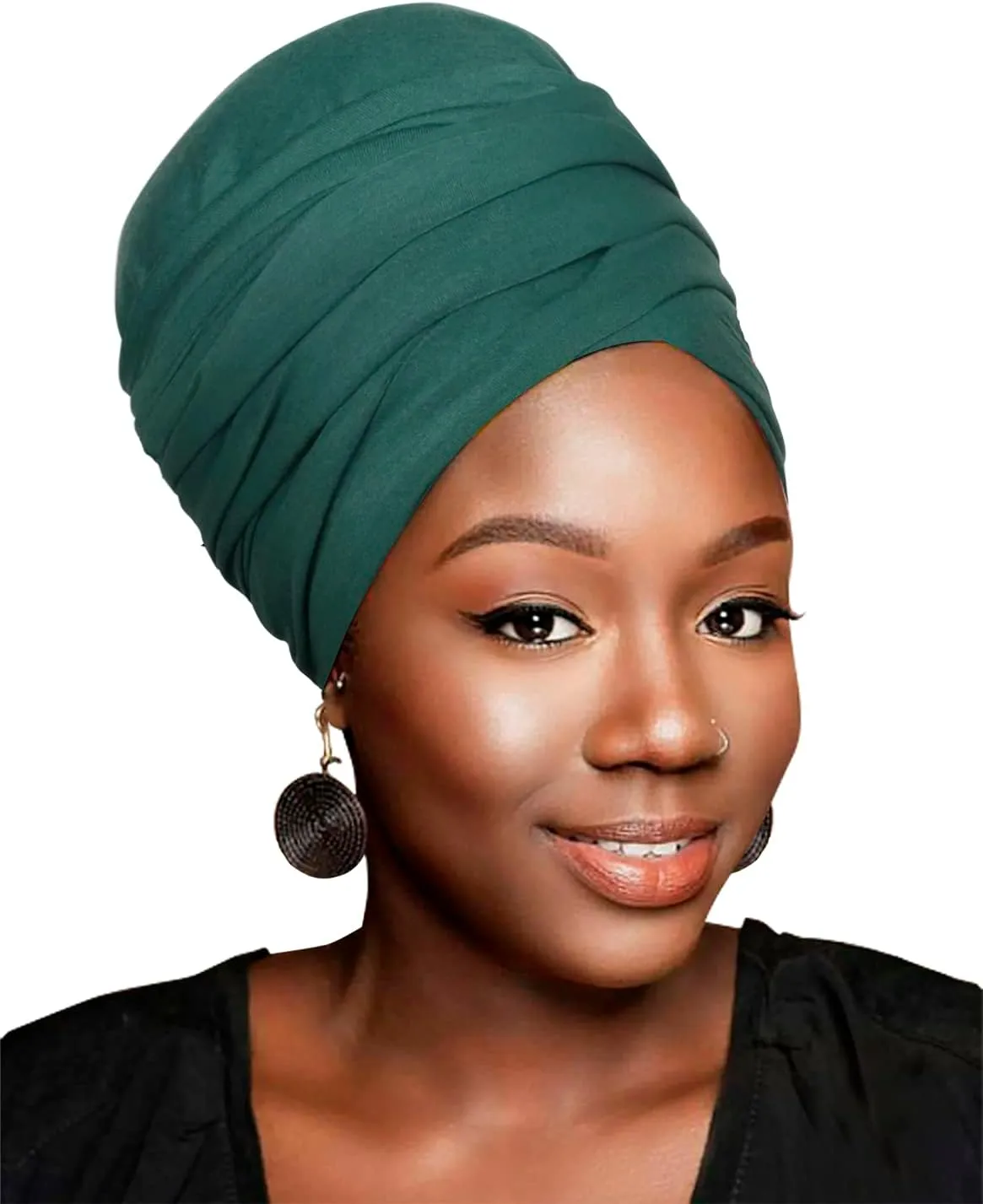HOMELEX Head Wraps Turbans Stretch Jersey Knit Headwraps Wrap Turban Scarf Tie for Women