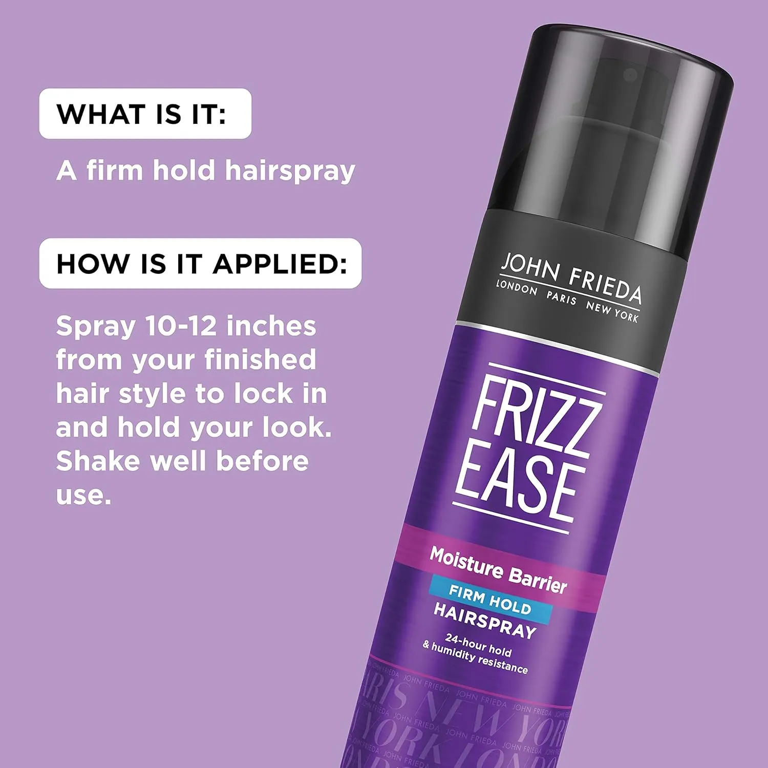 John Frieda Frizz-ease Moisture Barrier Hair Spray - 2 Oz