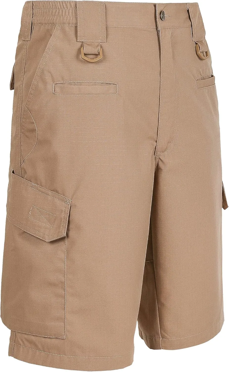 LAPG Men's Operator Elastic Waistband Tactical Shorts, Durable Ripstop Workout, Outdoor Men's Shorts, Cargo Shorts for Men