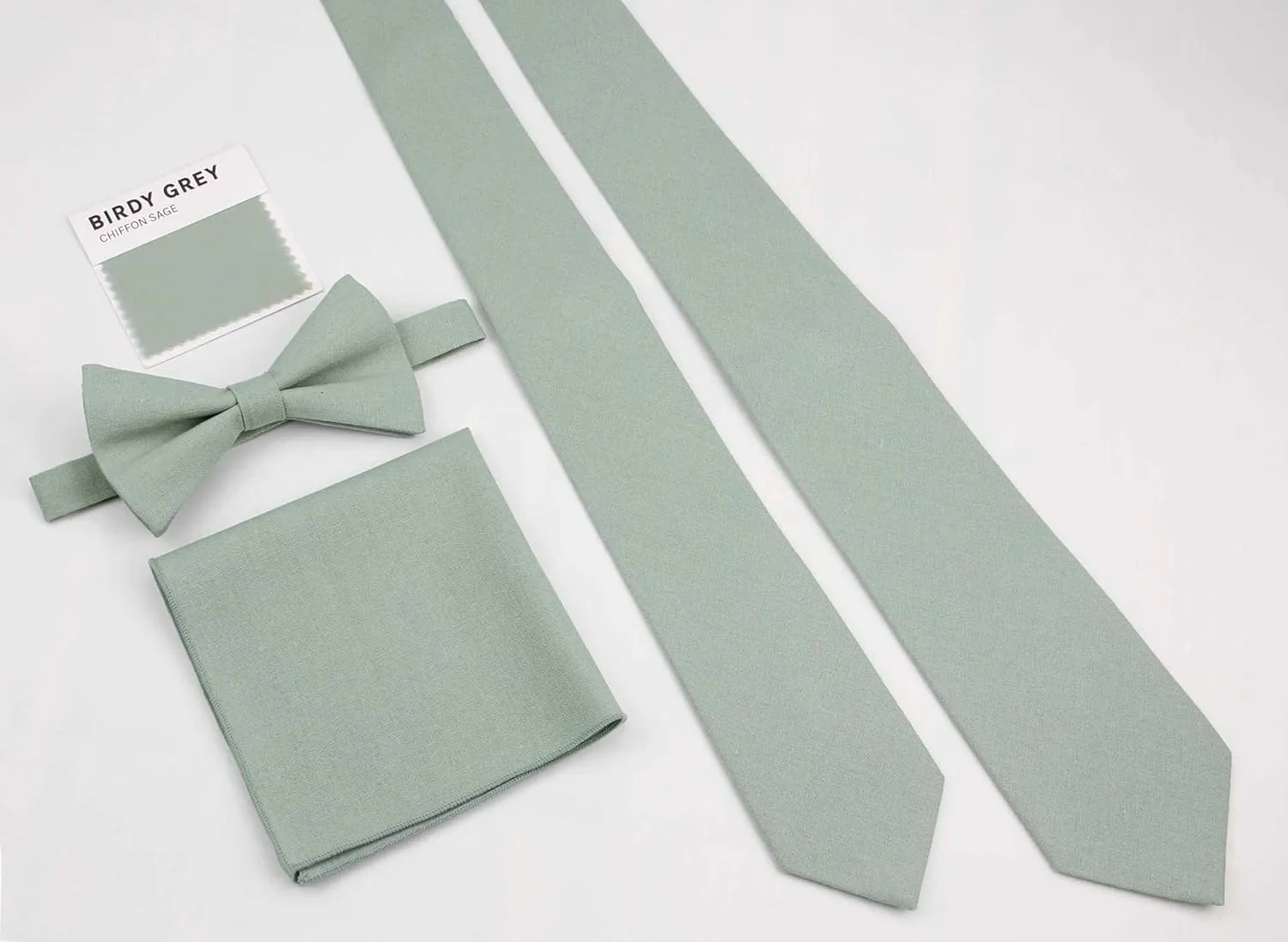 Linen Bow Ties for Men and Kids - Solid Color Pretied Bowties