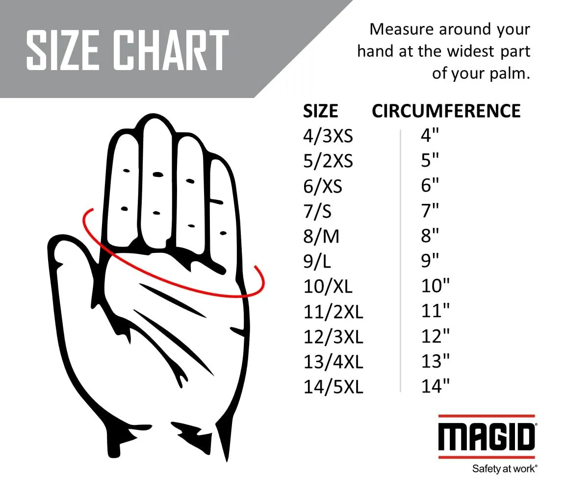MAGID T-REX Rebel Series TRX814 Goatskin para-Aramid Lined Driver Impact Glove  Cut Level A6-9/L (1 PR), White