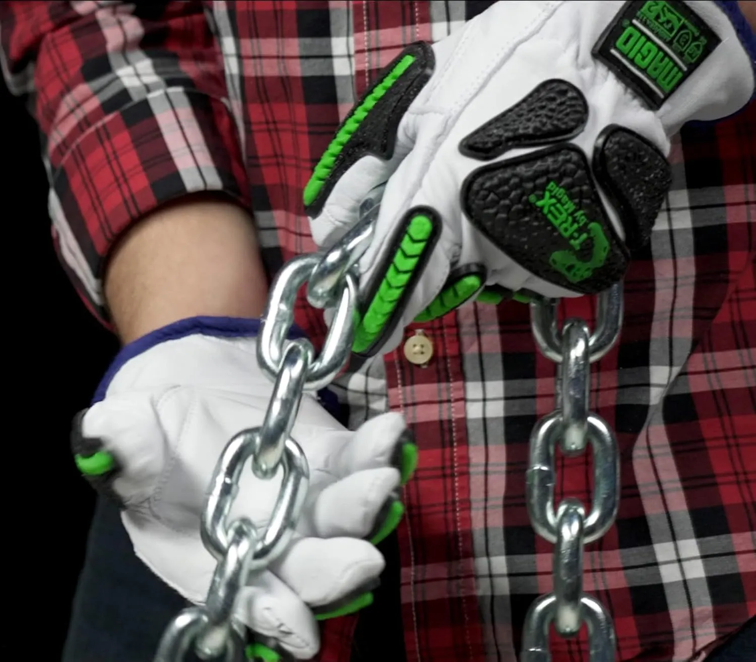 MAGID T-REX Rebel Series TRX814 Goatskin para-Aramid Lined Driver Impact Glove  Cut Level A6-9/L (1 PR), White