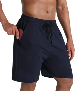 Men's Lounge Shorts with Deep Pockets Loose-fit Jersey Shorts for Running,Workout,Training, Basketball