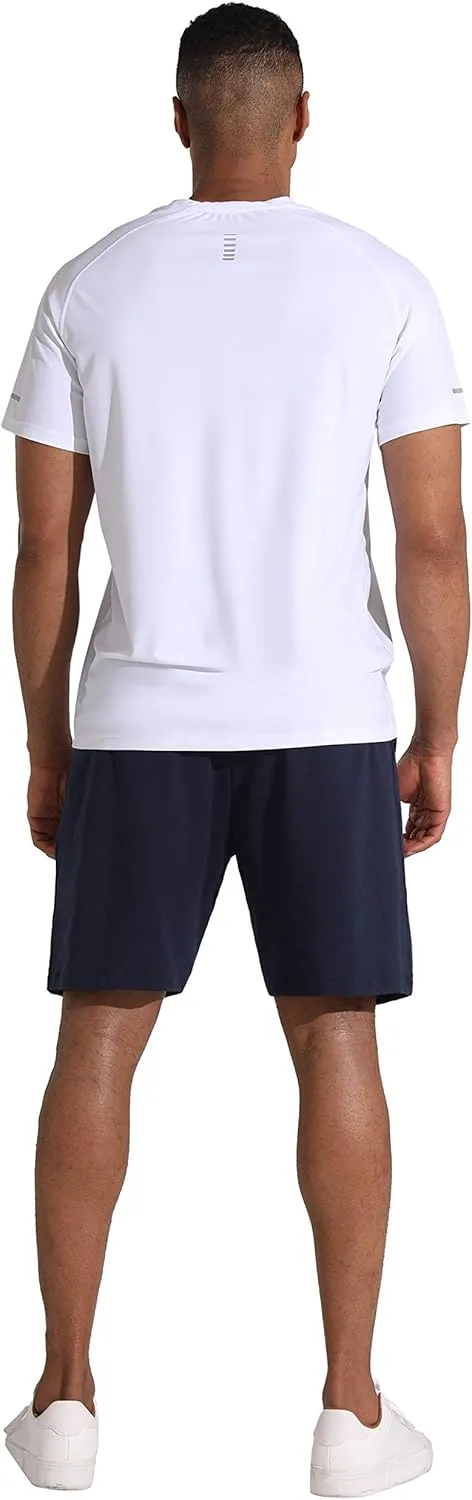 Men's Lounge Shorts with Deep Pockets Loose-fit Jersey Shorts for Running,Workout,Training, Basketball