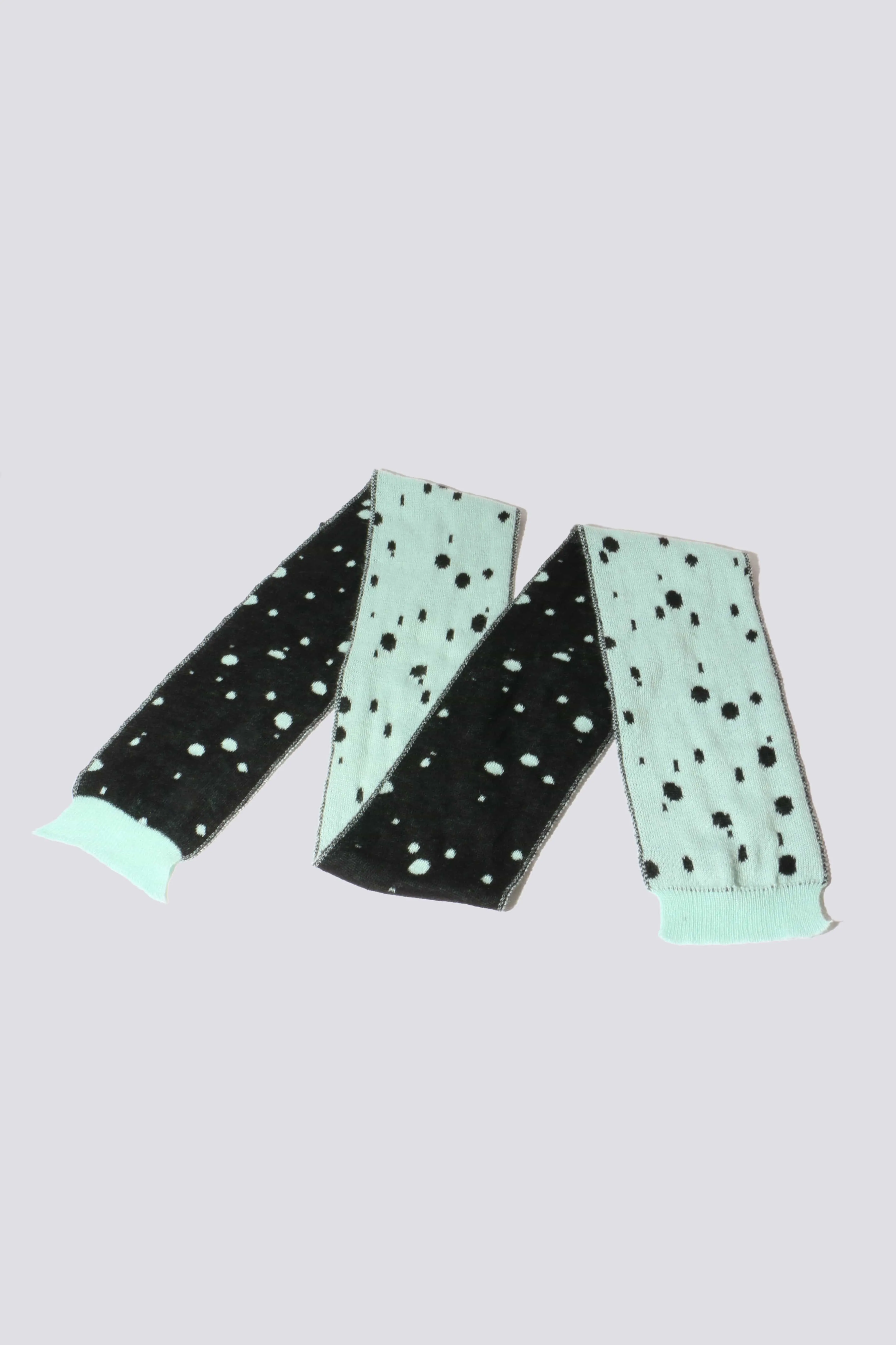 Mint Dalmatian Mohair Scarf
