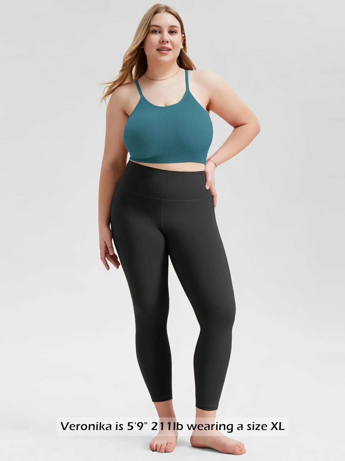 ODODOS Women's Crop 3-Pack Seamless Rib-Knit Camisole Crop Tank Tops
