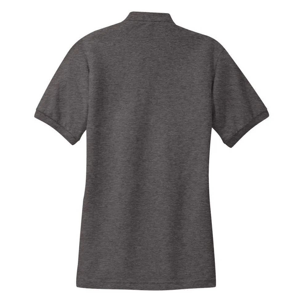 Port Authority® Women's Silk Touch™ Polo - Charcoal Heather Grey