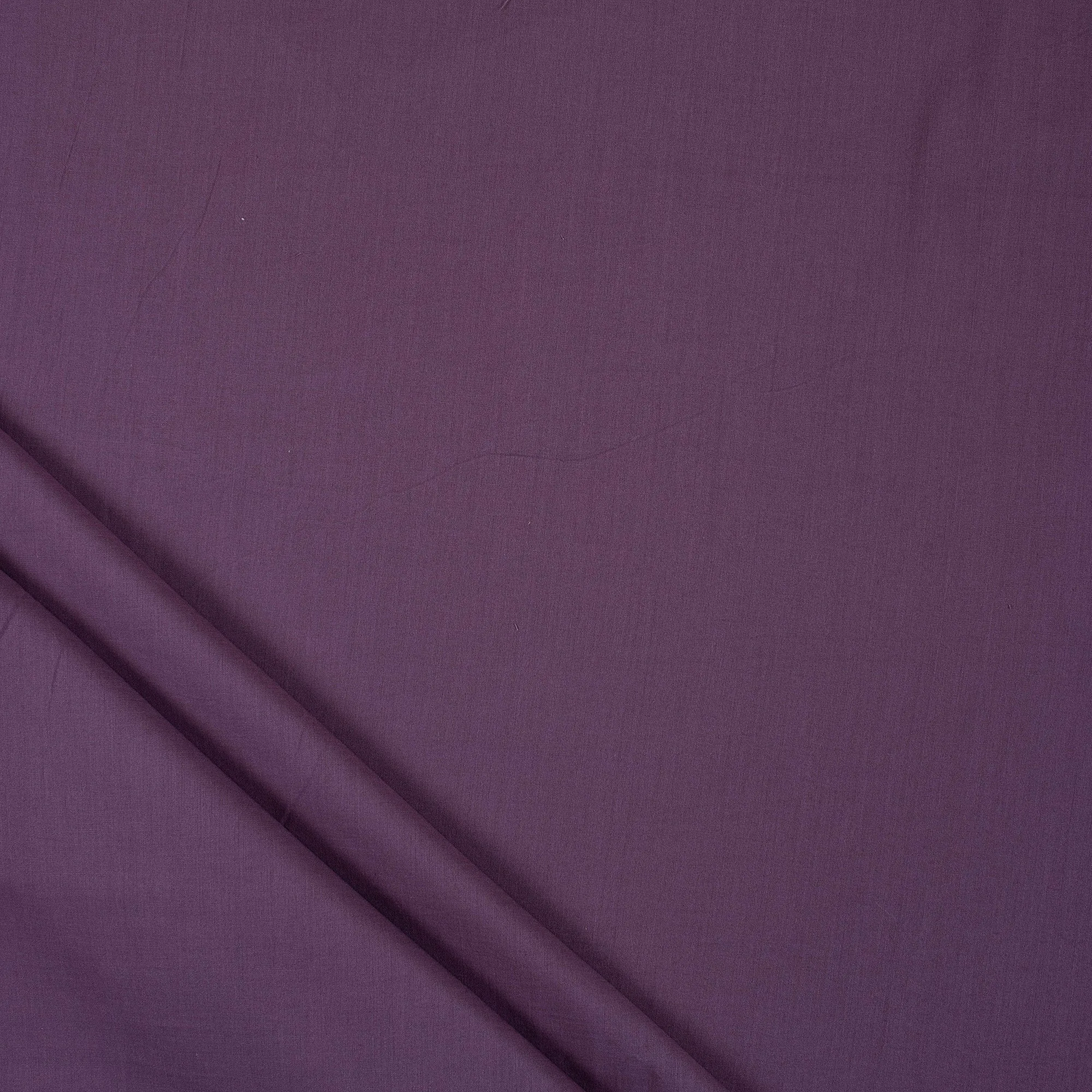 Purple Color Solid Soft Cotton Plain Cloth Fabric Material