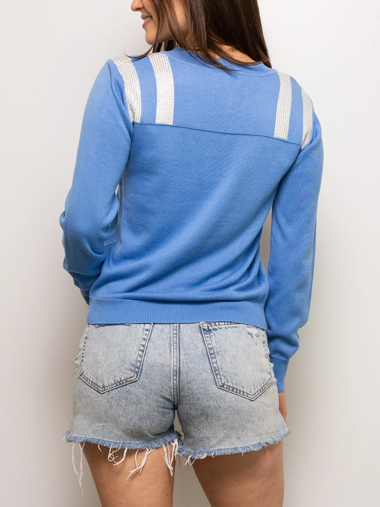REBS Powder Blue Jersey Sweater