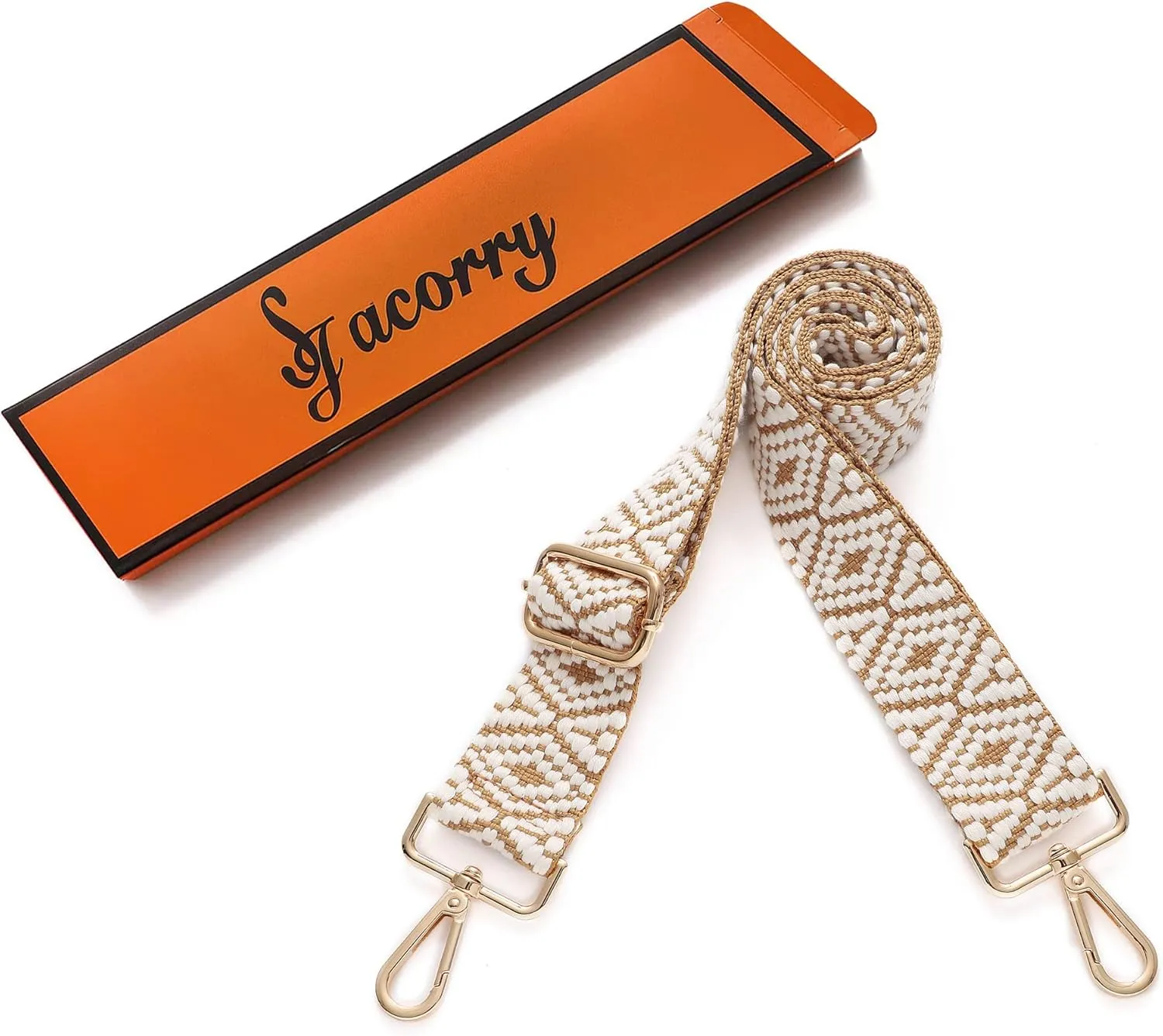 S-Jacorry Purse Strap Replacement Crossbody Wide Shoulder Strap Adjustable Canvas Straps Handbag Strap Replacement Belts