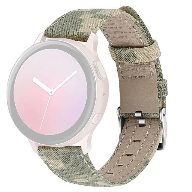 Smart Accessories Nylon Canvas Leather Replacement Band Strap For Samsung Watch Active 2 40/44mm 2020 Hot Sale Dropshipping|Smart Accessories|