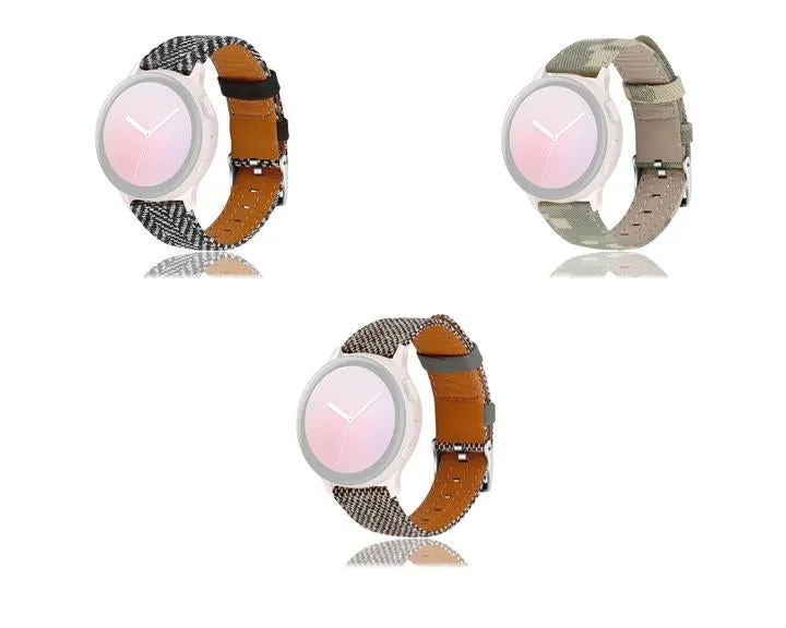 Smart Accessories Nylon Canvas Leather Replacement Band Strap For Samsung Watch Active 2 40/44mm 2020 Hot Sale Dropshipping|Smart Accessories|