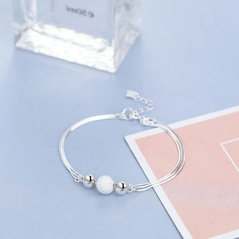 Sterling Silver Frosty Wind Bracelet for Women Charms Gifts for Mom