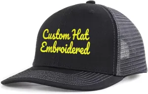 Wholesale Custom Hat Custom Text/Logo Embroidered Hat for Men Women Trucker Hat